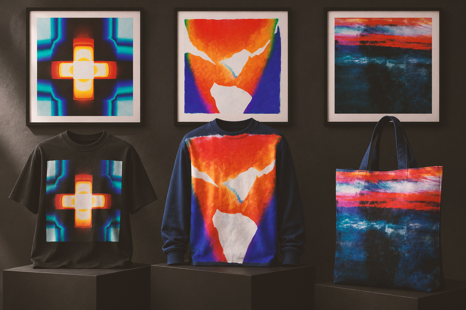 Charged Colour printed T-shirt study